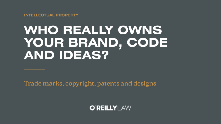 O'Reilly Law: Who really owns your brand, code and ideas?
